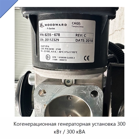 Когенерационная генераторная установка 300 кВт / 300 кВА