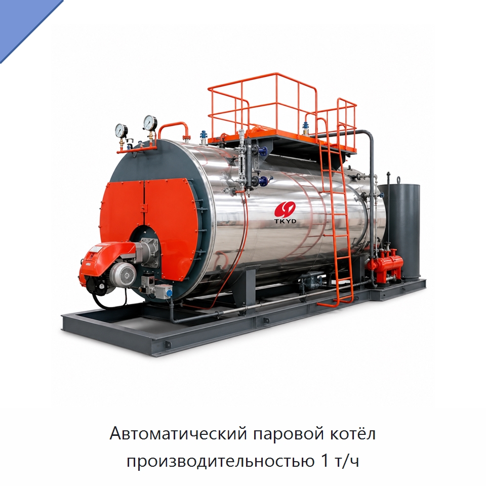Автоматический паровой котёл производительностью 1 т/ч — Котлы и комплектующие