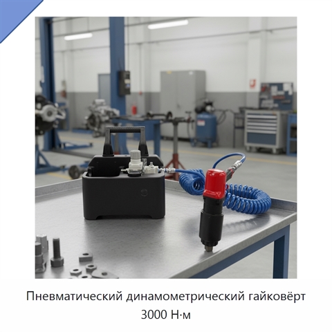 Пневматический динамометрический гайковёрт 3000 Н·м