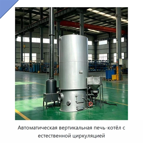 Автоматическая вертикальная печь-котёл с естественной циркуляцией