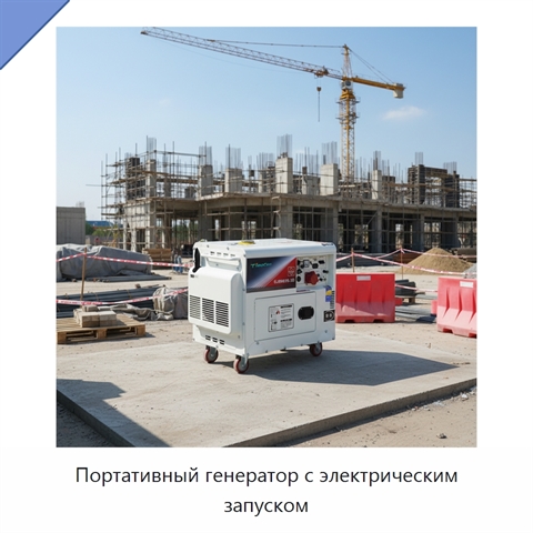 Портативный генератор с электрическим запуском