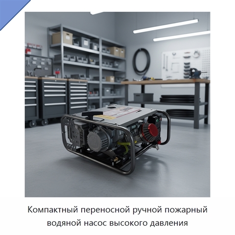 Компактный переносной ручной пожарный водяной насос высокого давления