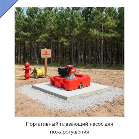 Портативный плавающий насос для пожаротушения