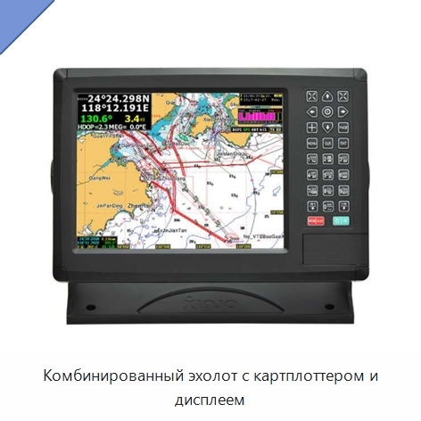 Комбинированный эхолот с картплоттером и дисплеем