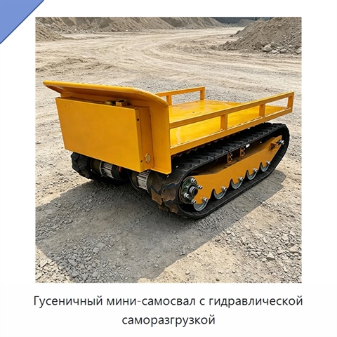 Гусеничный мини-самосвал с гидравлической саморазгрузкой