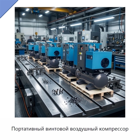 Портативный винтовой воздушный компрессор