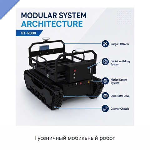 Гусеничный мобильный робот