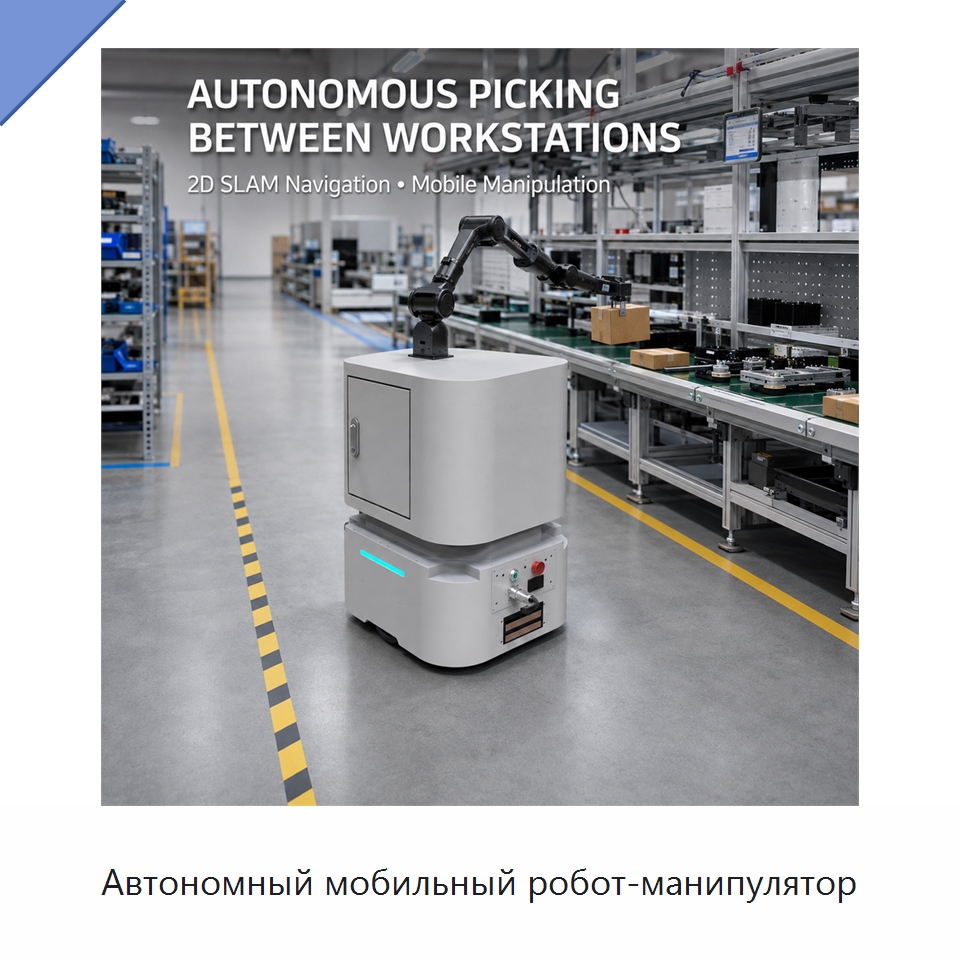 Автономный мобильный робот-манипулятор — Логистические роботы