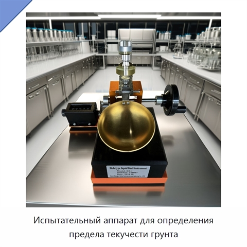 Испытательный аппарат для определения предела текучести грунта