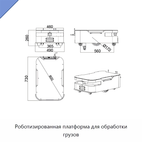 Роботизированная платформа для обработки грузов