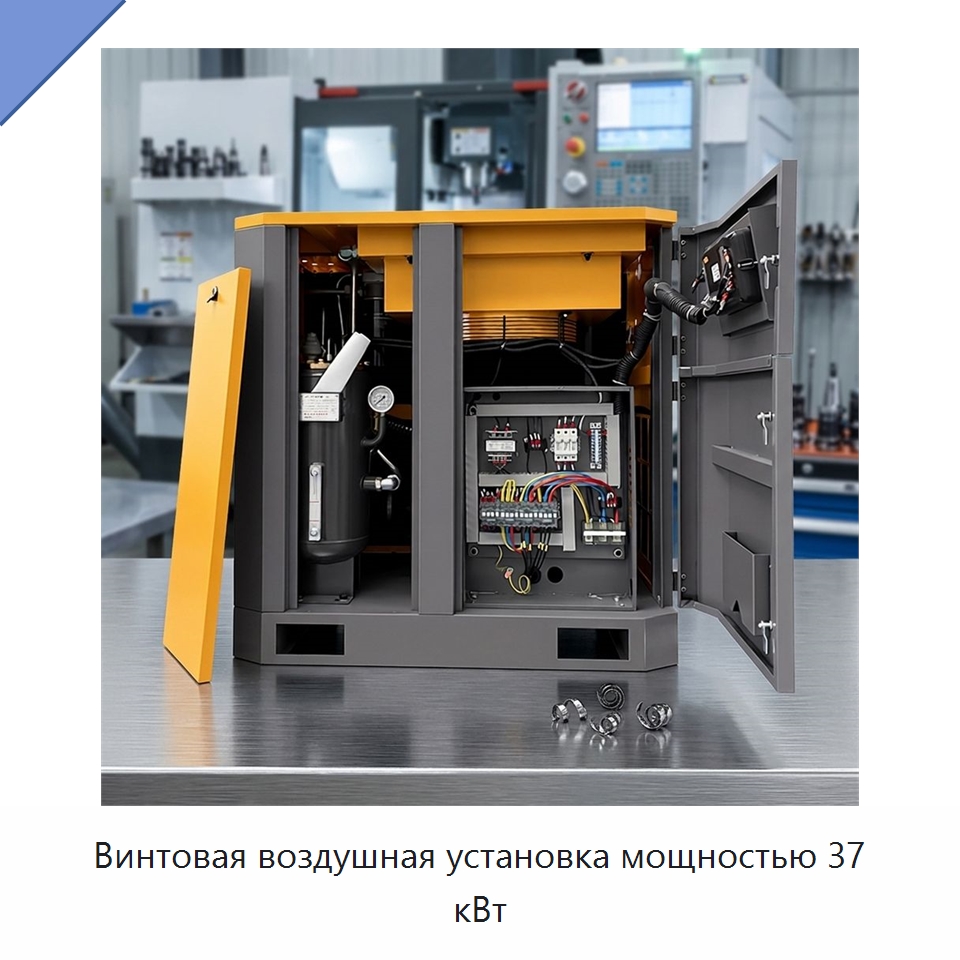 Винтовая воздушная установка мощностью 37 кВт — Промышленные компрессоры
