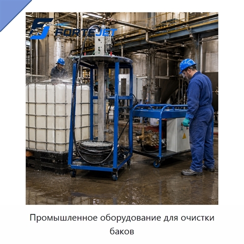 Промышленное оборудование для очистки баков
