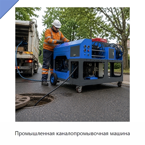 Промышленная каналопромывочная машина