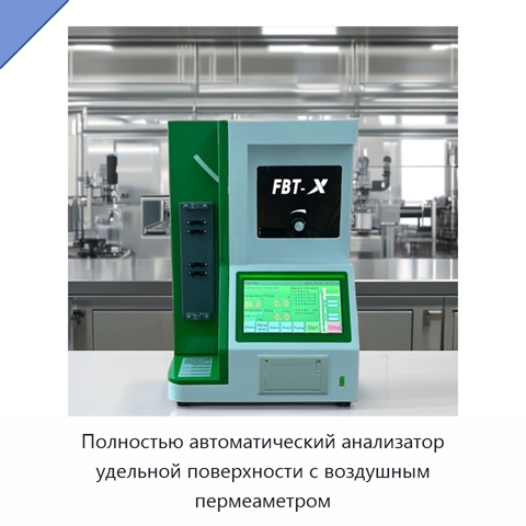 Полностью автоматический анализатор удельной поверхности с воздушным пермеаметром