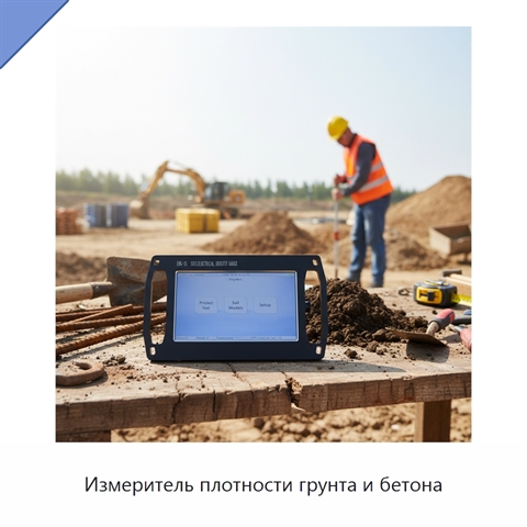 Измеритель плотности грунта и бетона
