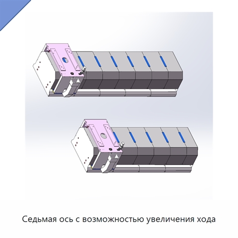 Седьмая ось с возможностью увеличения хода