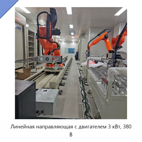 Линейная направляющая с двигателем 3 кВт, 380 В