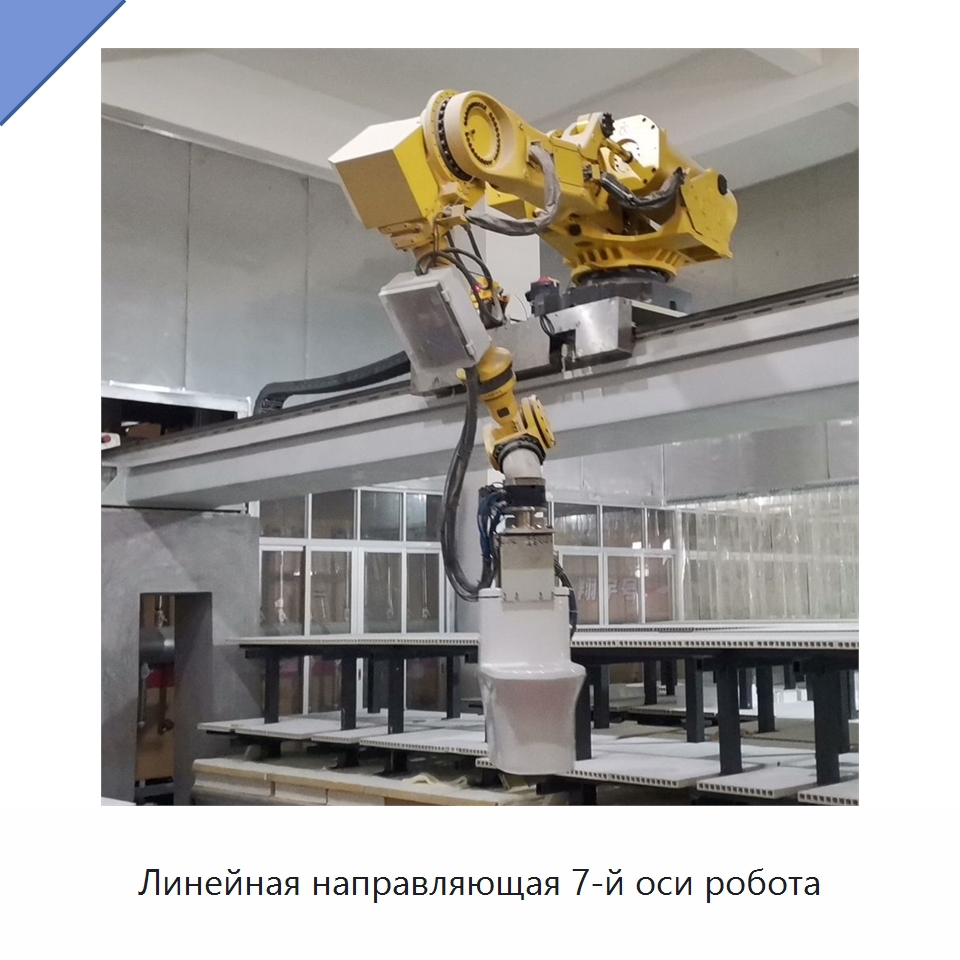 Линейная направляющая 7-й оси робота — Специальные промышленные роботы