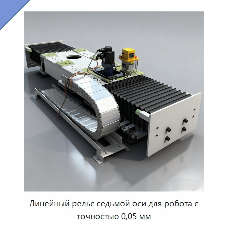 Линейный рельс седьмой оси для робота с точностью 0,05 мм — Специальные машины и промышленное оборудование
