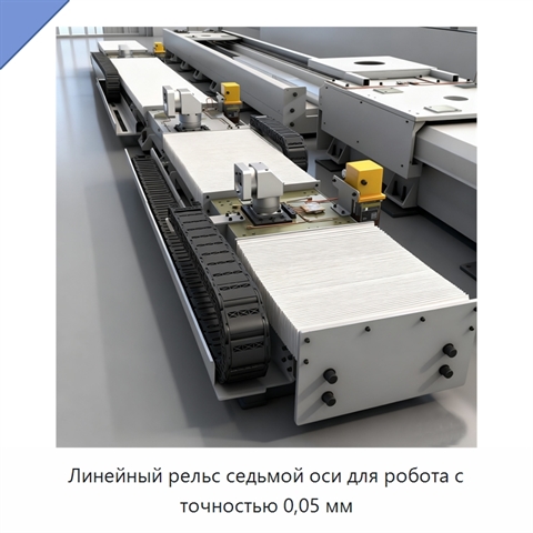Линейный рельс седьмой оси для робота с точностью 0,05 мм