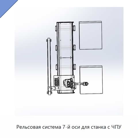 Рельсовая система 7-й оси для станка с ЧПУ