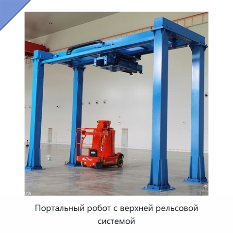 Портальный робот с верхней рельсовой системой