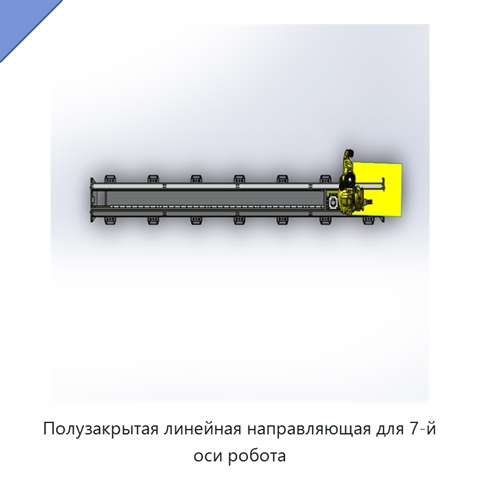 Полузакрытая линейная направляющая для 7-й оси робота