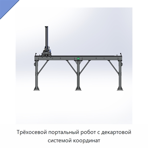 Трёхосевой портальный робот с декартовой системой координат