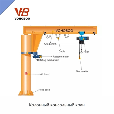 Колонный консольный кран