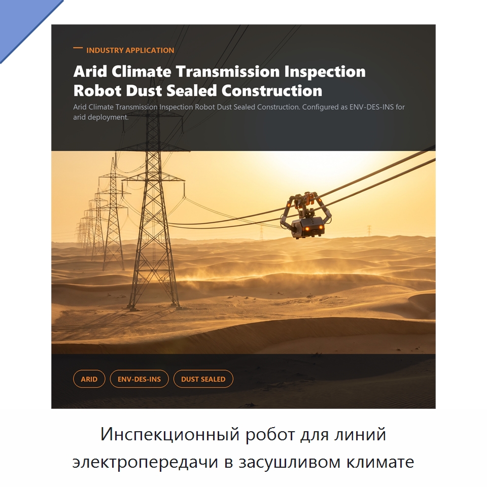 Инспекционный робот для линий электропередачи в засушливом климате — Специальные изделия среднего и высокого напряжения