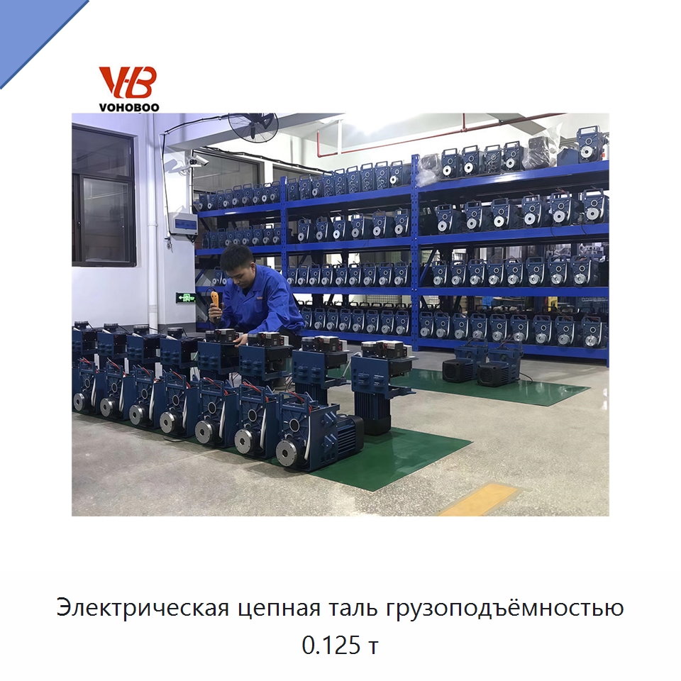 Электрическая цепная таль грузоподъёмностью 0.125 т — Электротали