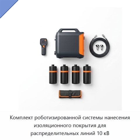 Комплект роботизированной системы нанесения изоляционного покрытия для распределительных линий 10 кВ