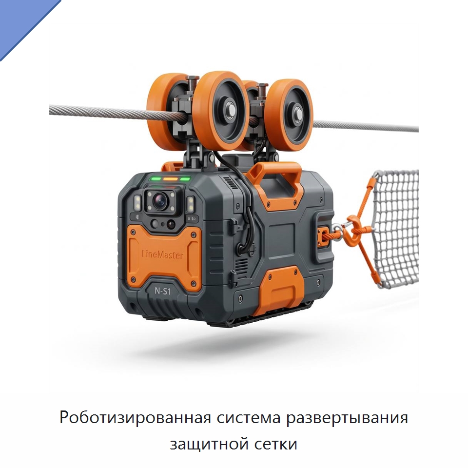 Роботизированная система развертывания защитной сетки — Шарнирные роботы