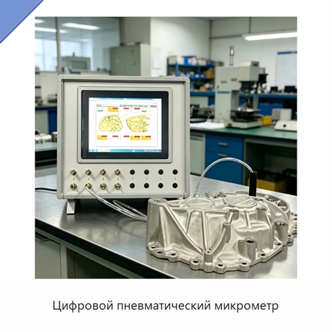 Цифровой пневматический микрометр