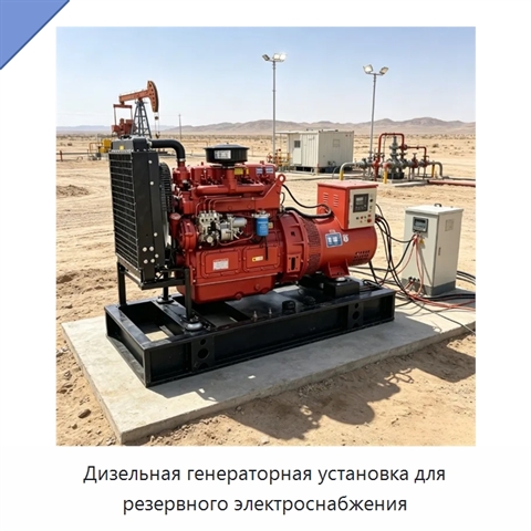 Дизельная генераторная установка для резервного электроснабжения