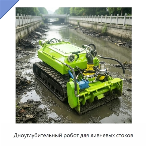Дноуглубительный робот для ливневых стоков