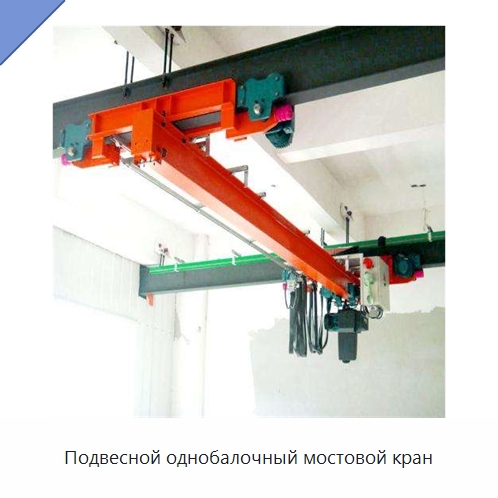 Подвесной однобалочный мостовой кран — Краны