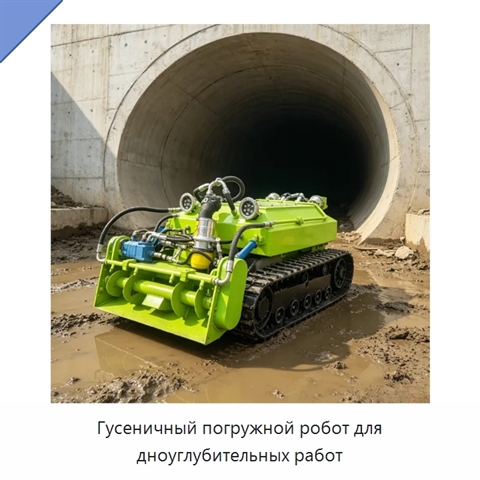 Гусеничный погружной робот для дноуглубительных работ