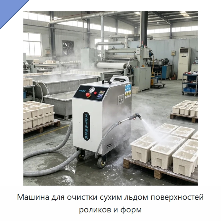 Машина для очистки сухим льдом поверхностей роликов и форм — Специальное уборочное оборудование