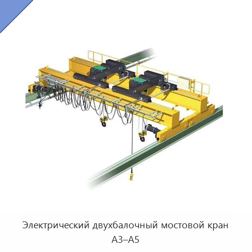 Электрический двухбалочный мостовой кран A3–A5 — Краны