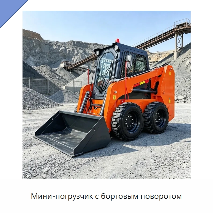 Мини-погрузчик с бортовым поворотом — Землеройная техника