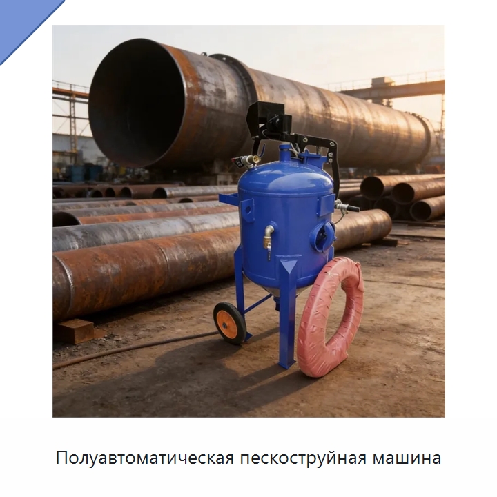 Полуавтоматическая пескоструйная машина — Пескоструйные аппараты