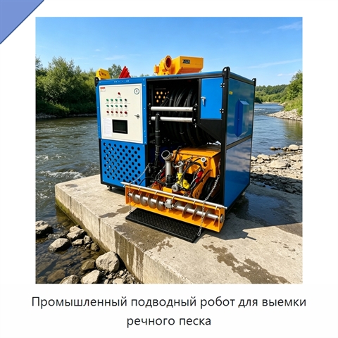 Промышленный подводный робот для выемки речного песка