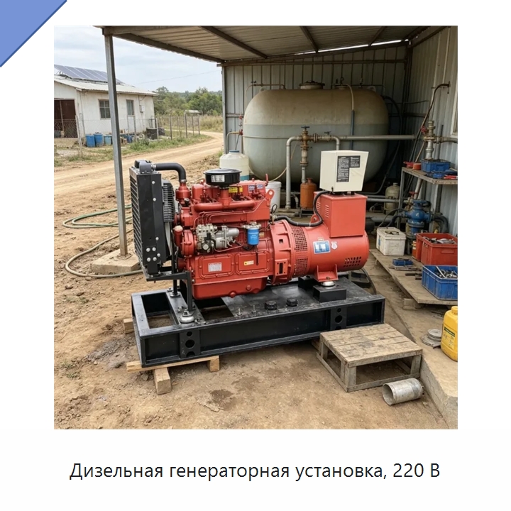 Дизельная генераторная установка, 220 В — Генерация электроэнергии