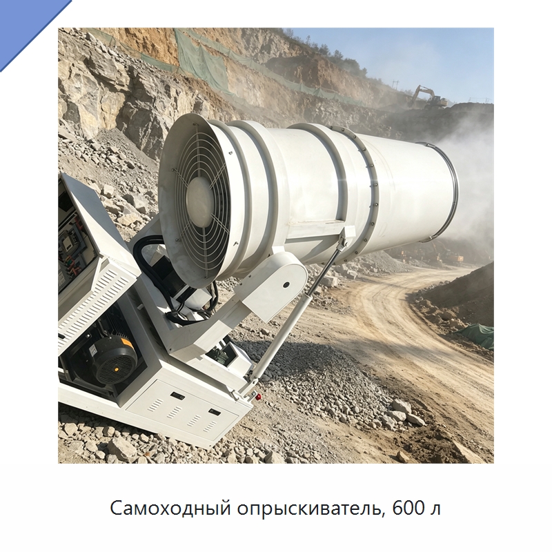 Самоходный опрыскиватель, 600 л — Туманообразующие пушки