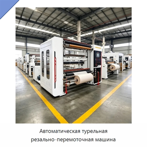 Автоматическая турельная резально-перемоточная машина