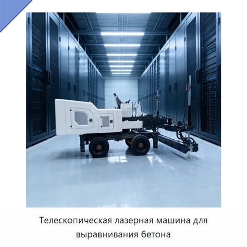 Телескопическая лазерная машина для выравнивания бетона