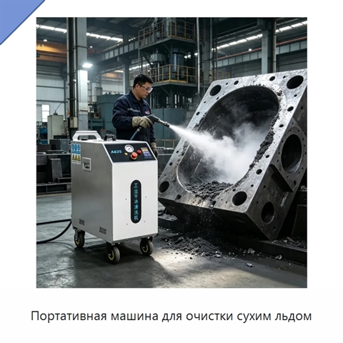 Портативная машина для очистки сухим льдом