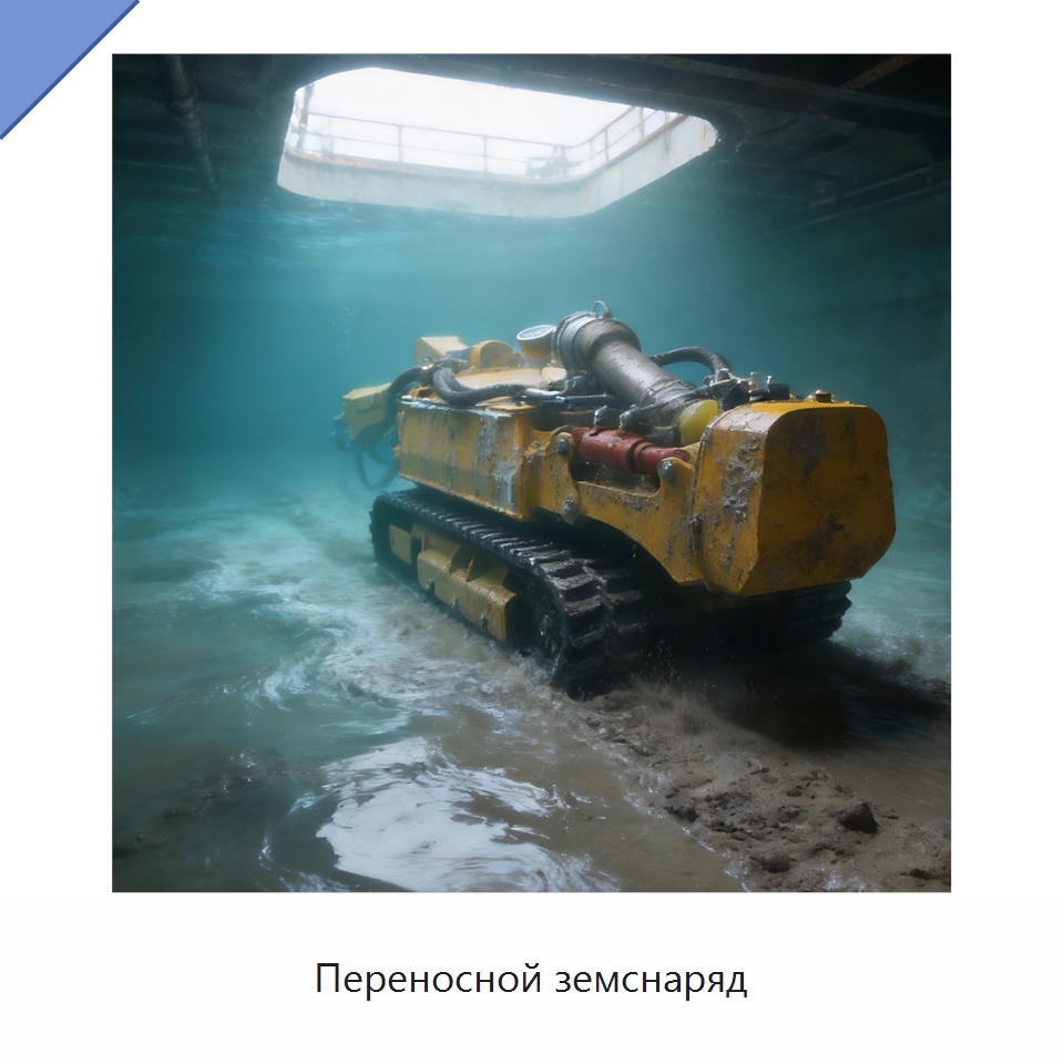Переносной земснаряд — Горнодобывающее оборудование