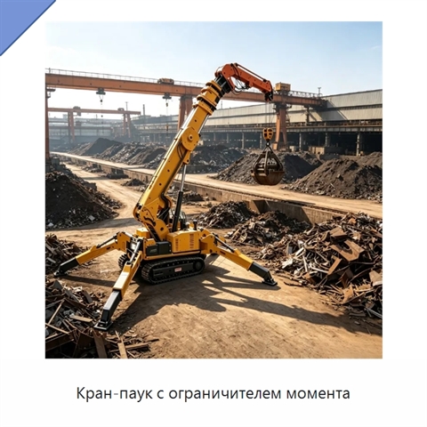 Кран-паук с ограничителем момента